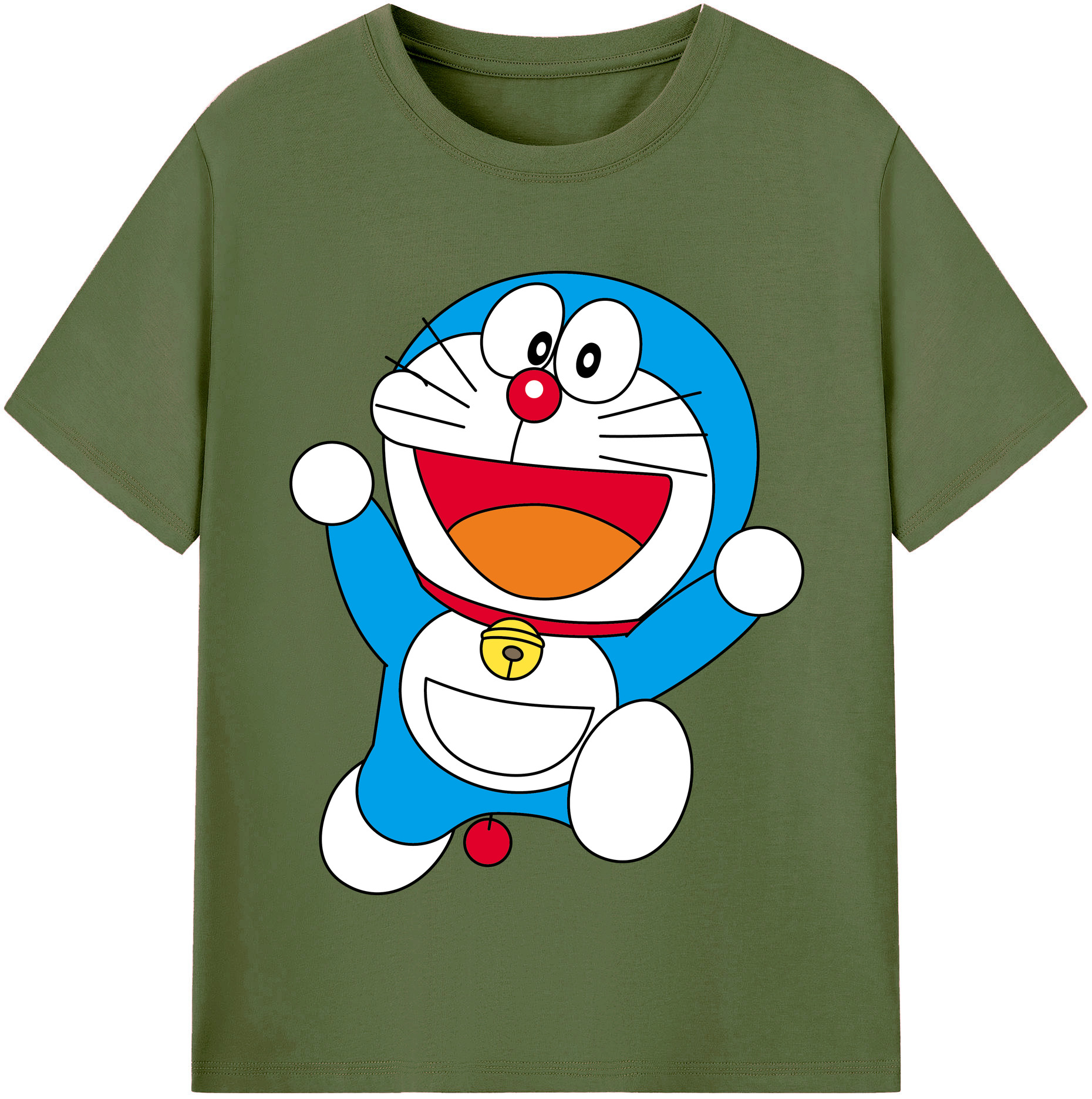 （画像用） ドラえもん Doraemon 綿100％半袖Tシャツ（フロントプリント）